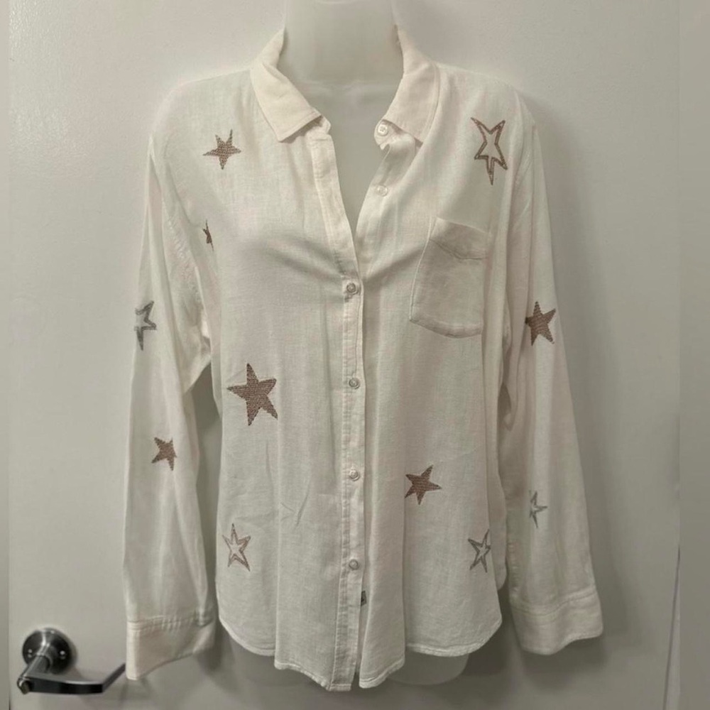 Rails Charlie Linen Blend Star Shirt